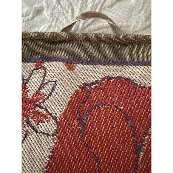 Ekelund Master Weavers Sweden Wall Hanging Tulips Floral  19.5” x  28.5” - Picture 4 of 7